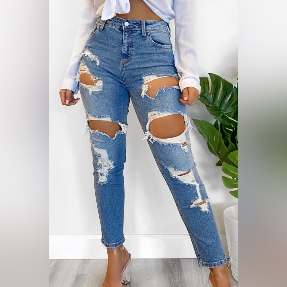 High Rise Straight fit Jeans size 5